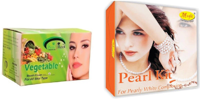 

Pink Root Vegetable Bleach 250g and Nature's Essence Pearl Kit 180g(Set of 2)