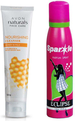 

Avon Anew Nourishing Honey & Milk Cleanser (100 g) With one perfume spray 150 ml(Set of 2)