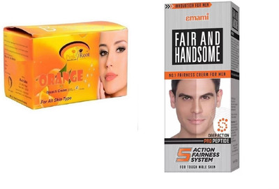 

Pink Root Orange Bleach 250g, Emami Fair & Handsome 30g(Set of 2)