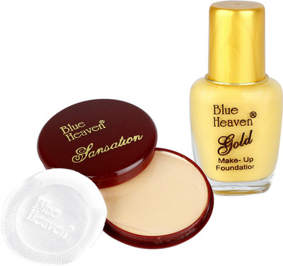 

Blue Heaven Compact face powder 20g and foundation 13 ml combo pack(Set of 2)