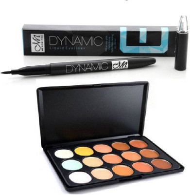

AaxyOne Contour Cream Concealer and MeNow Dynamic Liquid Eye Liner(Set of 2)