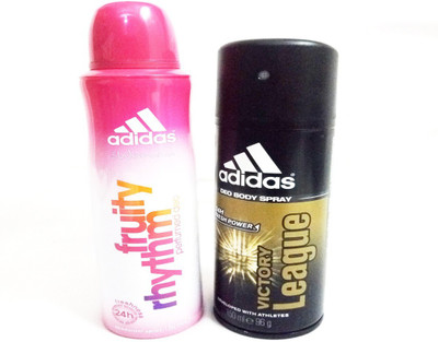 

ADIDAS FRUITY RHYTHM Deodorant Spray - For Men & Women(300 ml, Pack of 2)