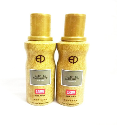 

ESTIARA LIFE SPIRT ( NO GAS) Perfume Body Spray - For Men(260 ml, Pack of 2)