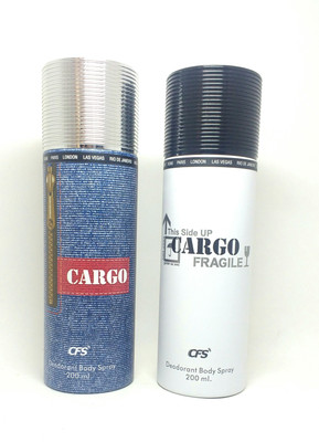 

CFS Cargo Deodorant Spray - For Men(400 ml, Pack of 2)
