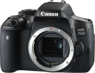 Canon 750D DSLR Camera Body (16 GB SD Card + Camera Bag)(Black)