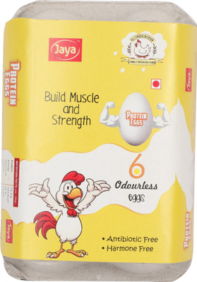 

Jaya Build Muscle and Strength Odourless Hen White Eggs(6 Units)