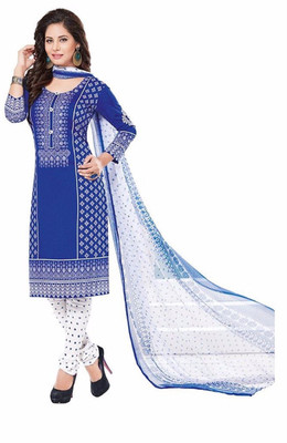 ZORO Poly Crepe Printed Salwar Suit Material(Semi Stitched) ZORO Poly Crepe Printed Salwar Suit Material(Semi Stitched)