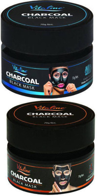 

vitaline CHARCOAL BLACK MASK FOR MEN & WOMEN(140 g)
