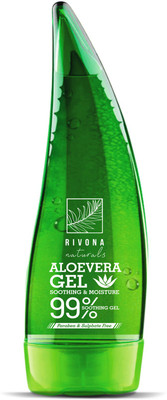 

RIVONA NATURALS 99% Pure & Organic Soothing Aloe Vera Gel For Face, Skin and Hair – Best Multipurpose Beauty Gel – Paraben & Sulphate Free(125 ml)