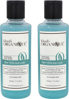 

KHADI ORGANIQUE Aloevera Face Wash with Scrub Face Wash(420 ml)