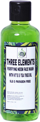 

THREE ELEMENTS Neem With Vit and Tea Tree Oil (SLS & Paraben Free) Face Wash(210 ml)
