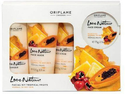 

Oriflame Facial Kit Tropical Fruits For Normal To Dry Skin 300 g(Set of 4)