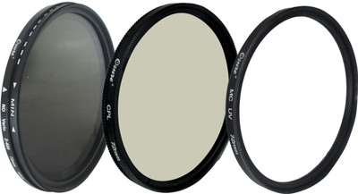 

Ozure N.D Variable, Polarizer (CPL),MCUV Filter Set Of 3 Kit (72mm) Variable ND Filter(72)