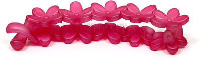 

Suhaavi Floral Cut Design Banana Clip(Pink)