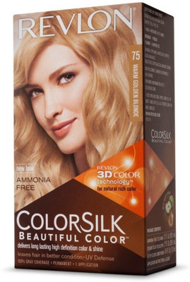 

Revlon Warm Golden Blonde No-75 Hair Color(Colorsilk Beautiful Hair Color)