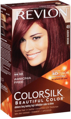 Revlon Auburn Brown No-49 Hair Color(Colorsilk Beautiful Hair Color) Flipkart