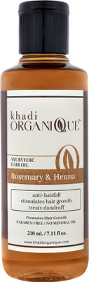 

KHADI ORGANIQUE Rosemary Henna Hair Oil(210 ml)