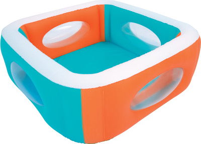 

Hytech Window Shape Inflatable Pool 5.5ft Long- 5.5ft X 5.5ft X 1.8ft Inflatable Pool(multi)