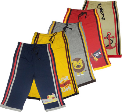 

LARAA Three Fourth For Boys(Multicolor Pack of 5