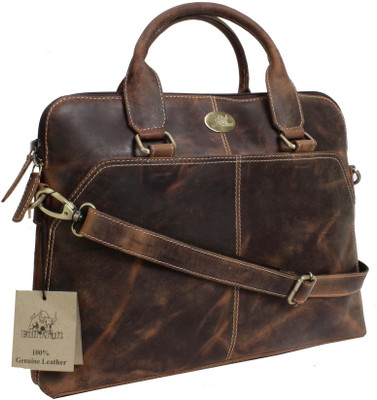 

Bull Kraft 13 inch Laptop Messenger Bag(Brown)