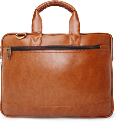 

ALPHA TRENDS 15 inch Expandable Laptop Messenger Bag(Tan), Lb001tan