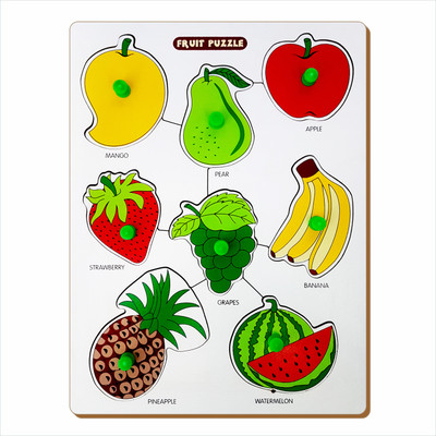 

Miss & Chief Fruit Puzzle(Multicolor)