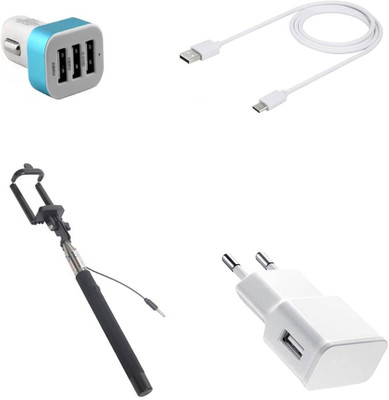 DAKRON Wall Charger Accessory Combo for Honor 8(White)