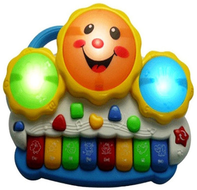 

KGN Drum Keyboard with Light & Music for Kids(Multicolor)