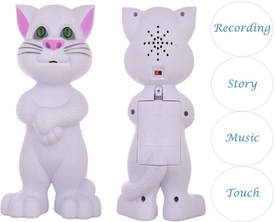

KGN Talking Cat with Stories and Songs, Touch Functions (White)(White)