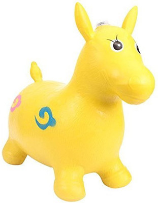 

Raj inflatable Horse Animal Toy for kids(Yellow Colour)(With Pump Free)(Yellow)