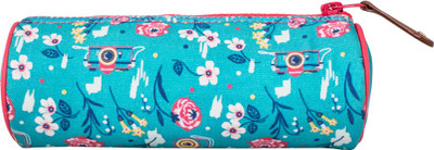 

Chumbak Shutter Blooms P01 Printed Art Polyester Pencil Box(Set of 1, Light Blue)