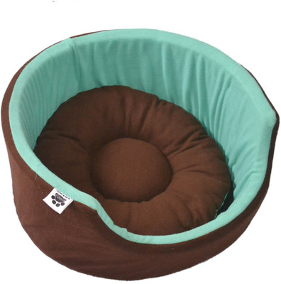

Comfy MRDSTur-BRN-S S Pet Bed(German Fleece Fabric HQ Foam Filled Dual Side Reversible Dog/Cat Bed Lime Green/Brown-S (22X22X9"))