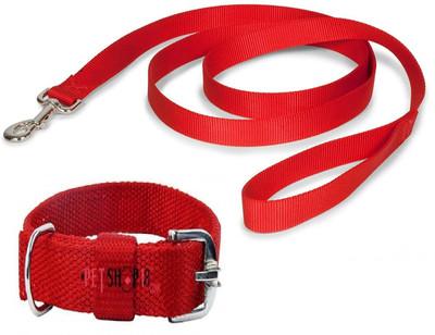 Furious3D Dog Collar & Leash(, RED