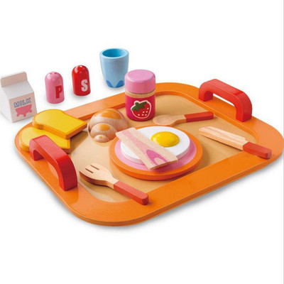 

Akrobo Colorful Wooden Play Food Set For Kids