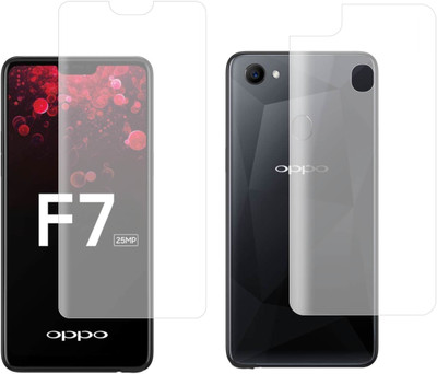 Case Creation Front and Back Screen Guard for OPPO F7(Pack of 2)