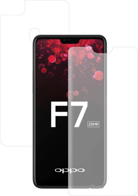CASE CREATION Front and Back Screen Guard for Oppo F7(Pack of 2)