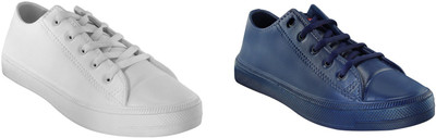 

Zapatoz Combo Pack of 2 Blue White Casual Tennis Shoes for Men & Boy's Sneakers For Men(Blue, White