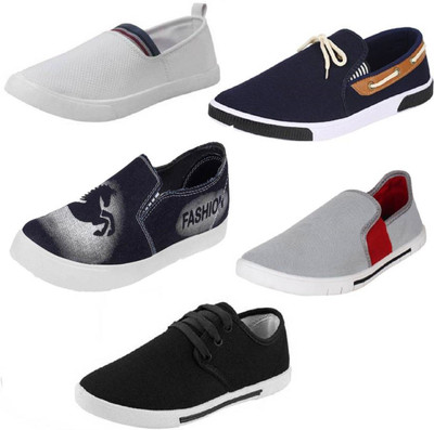 

World Wear Footwear Combo-(5W)-717-690-349-417-384 Casuals For Men(Multicolor