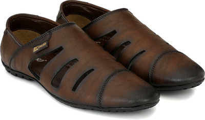 

El Paso El Paso Men's Tan Synthetic Leather Slip On Casual Sandals Casuals For Men(Brown