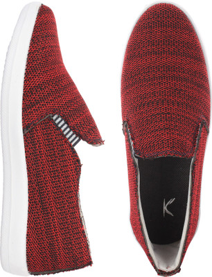 

Kzaara Slip On Sneakers For Men(Maroon