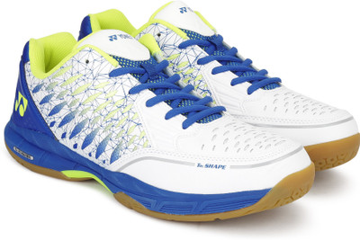 

Yonex COURT ACE MATRIX Badminton Shoes For Men(Blue, White, White/blue