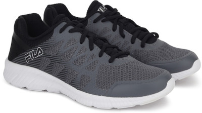 

Fila MEMORY FINITY Running Shoes For Men(Grey, Black, C roc/blk/met sil