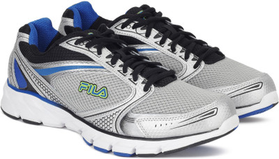 

Fila FLIGHTSCAPE Running Shoes For Men(Grey, Blue, Met sil/blk/prc blu