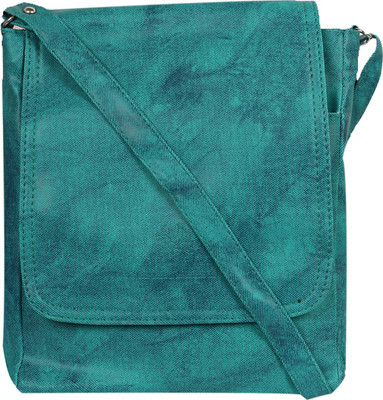 

Fourdatr Women Casual Blue Leatherette Sling Bag