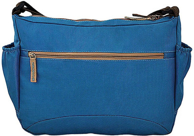 P&L Men Blue Leatherette Messenger Bag