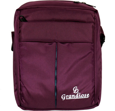 

GRANDIOSE Men & Women Casual, Formal, Sports Maroon Nylon Sling Bag