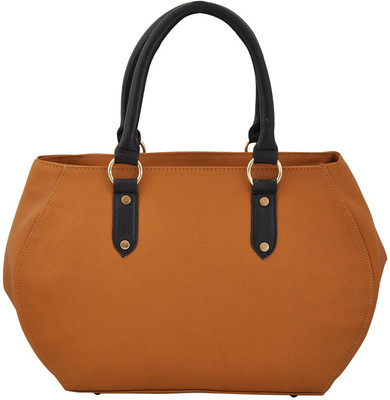 

P&L Women Tan Leatherette Shoulder Bag