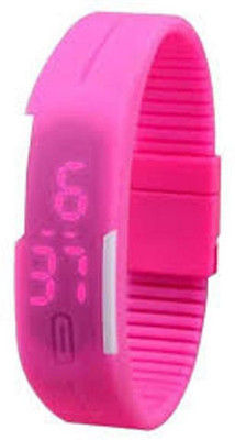 

Ismart Ismart Pink Led Digital Watch For Boys & Girls (Ismart00045) PINK Smartwatch(Pink Strap ALL)