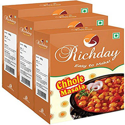 

Richday Chhole Masala ( Combo Offer 3 Pack of 100 Gram each)(300 g)
