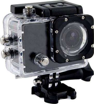 ALONZO SPORT ACTION CAMERA with 12 Mega Pixel ||1080P FULL H D resolution ||1.5 inch high resolution L C D screen ||Detachable & Rechargeable li-battery for Android, I O S, Smartphone – Black Sports and Action Camera(Black 12 MP)